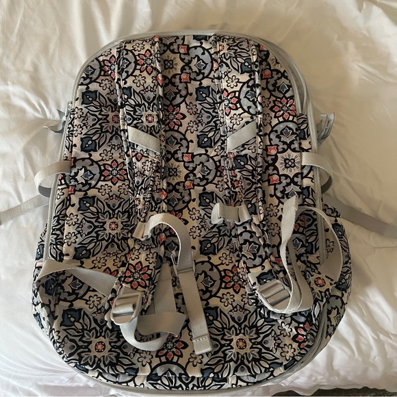 Vera Bradley Gray and Pink Floral Backpack - Picture 4 of 4